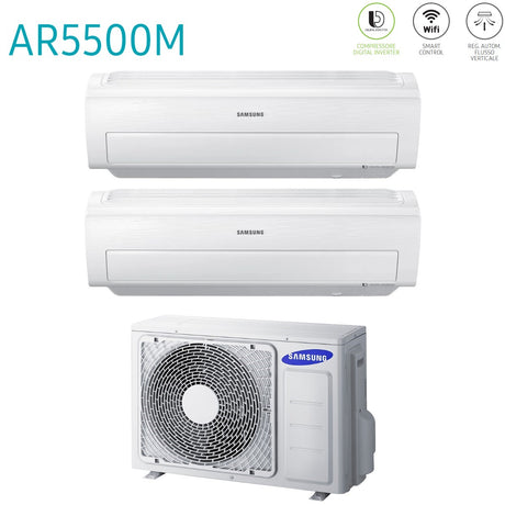 immagine-2-samsung-climatizzatore-condizionatore-samsung-dual-split-inverter-serie-ar5500m-77-con-aj050fcj2eheu-r-410-wi-fi-integrato-70007000