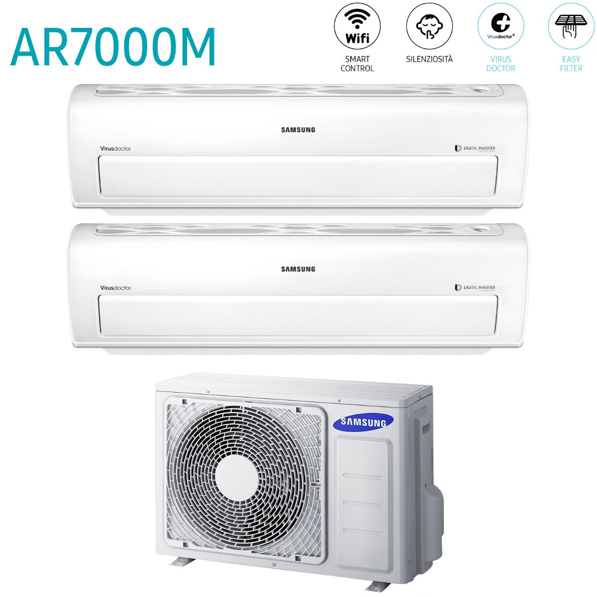 immagine-2-samsung-climatizzatore-condizionatore-samsung-dual-split-inverter-serie-ar7000m-77-con-aj050fcj2eheu-r-410-wi-fi-integrato-70007000