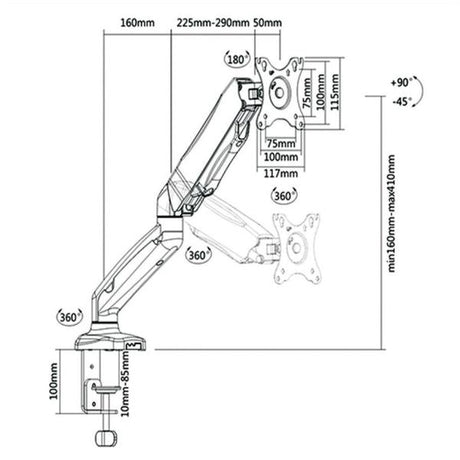 immagine-2-supporto-monitor-tv-nilox-ro17-99-1155-con-braccio-regolabile-ean-7611990142880