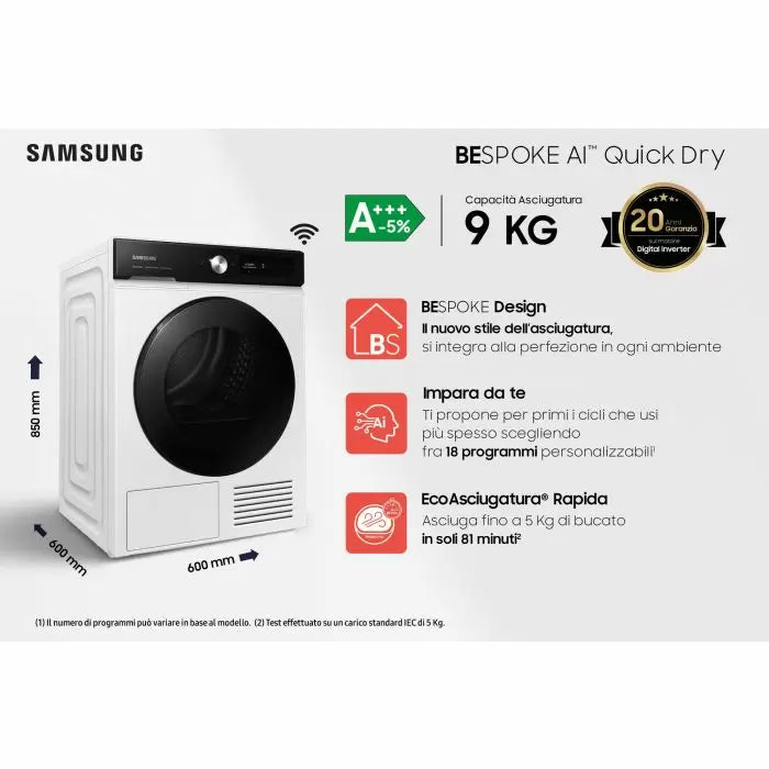 immagine-3-asciugatrice-a-pompa-di-calore-samsung-bespoke-ai-9-kg-quickdry-dv90bb7445ge-axlxp-60x85x60-a-10-ean-8806094559330