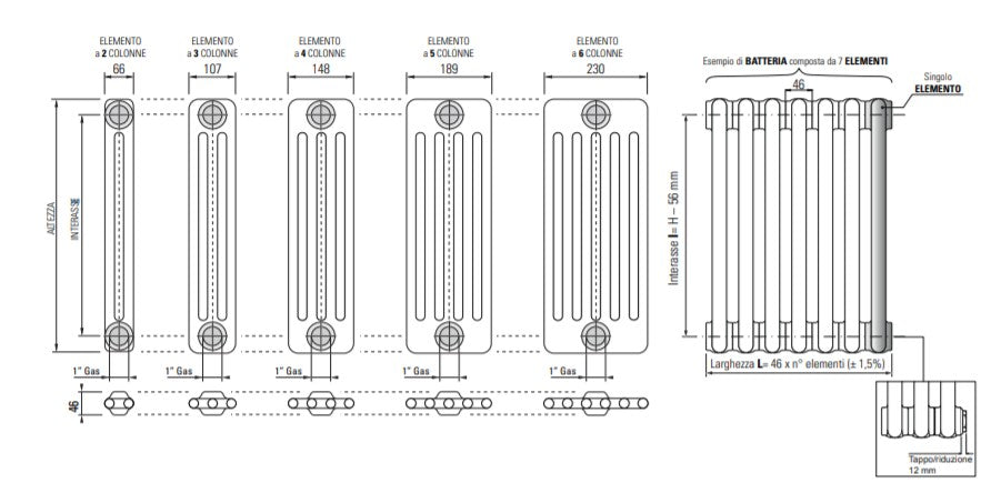 immagine-3-cordivari-batteria-completa-radiatore-termosifone-in-acciaio-tubolare-cordivari-ardesia-3-colonne-da-3-a-24-elementi-h-856-mm-interasse-800-mm-tappi-e-riduzioni-inclusi