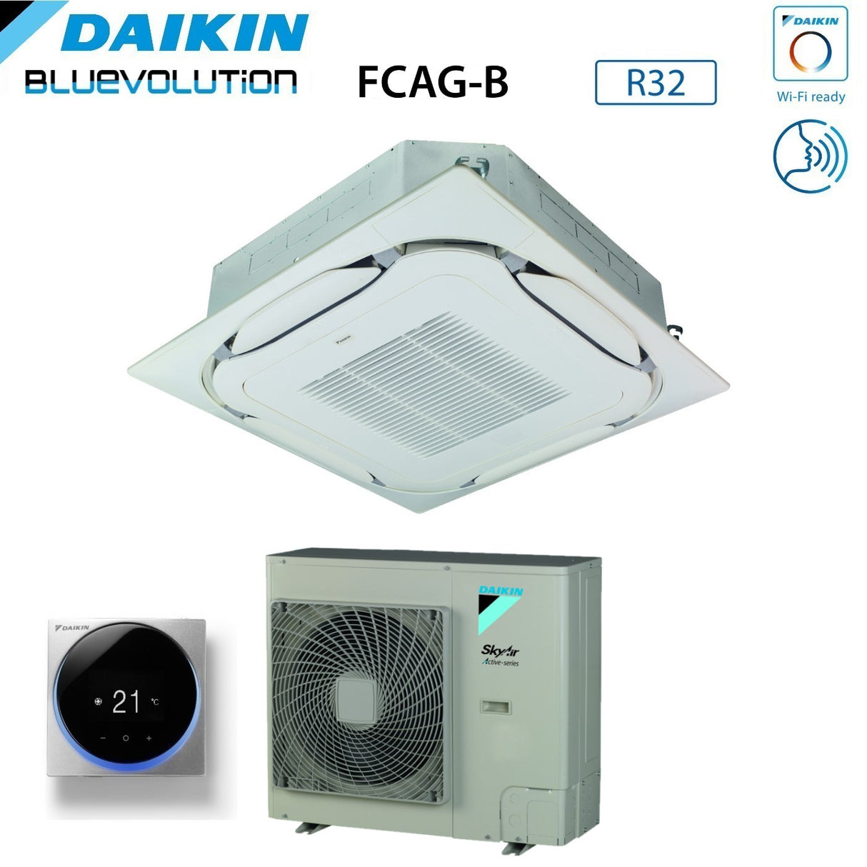 immagine-3-daikin-climatizzatore-condizionatore-daikin-bluevolution-a-cassetta-round-flow-24000-btu-fcag71b-azas71mv1-r-32-wi-fi-optional-con-griglia-standard-inclusa