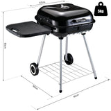 immagine-3-easycomfort-easycomfort-bbq-barbecue-a-carbonella-con-2-griglie-pieghevole-ripiano-laterale-2-ruote-e-coperchio-metallo-89-x-60-x-83-cm-nero-ean-8054144132969