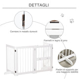 immagine-3-easycomfort-easycomfort-cancelletto-di-sicurezza-pieghevole-per-cani-e-bambini-in-legno-di-pino-bianco-215x75cm