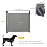 immagine-3-easycomfort-easycomfort-cancelletto-per-cani-di-sicurezza-per-cani-estensibile-fino-140cm-barriera-avvolgibile-per-porte-scale-corridoi-grigio