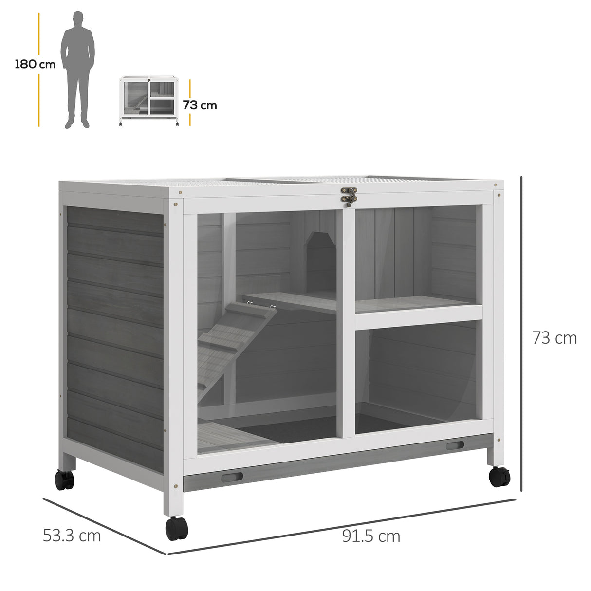 immagine-3-easycomfort-easycomfort-conigliera-in-legno-a-2-piani-con-casetta-rampa-e-vassoio-estraibile-91-5x53-3x73cm-ean-8055776911168