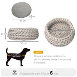 immagine-3-easycomfort-easycomfort-cuccia-per-cani-e-gatti-rotonda-rialzata-e-lavabile-in-cotone-pp-cuscino-imbottito-50x19cm-grigio