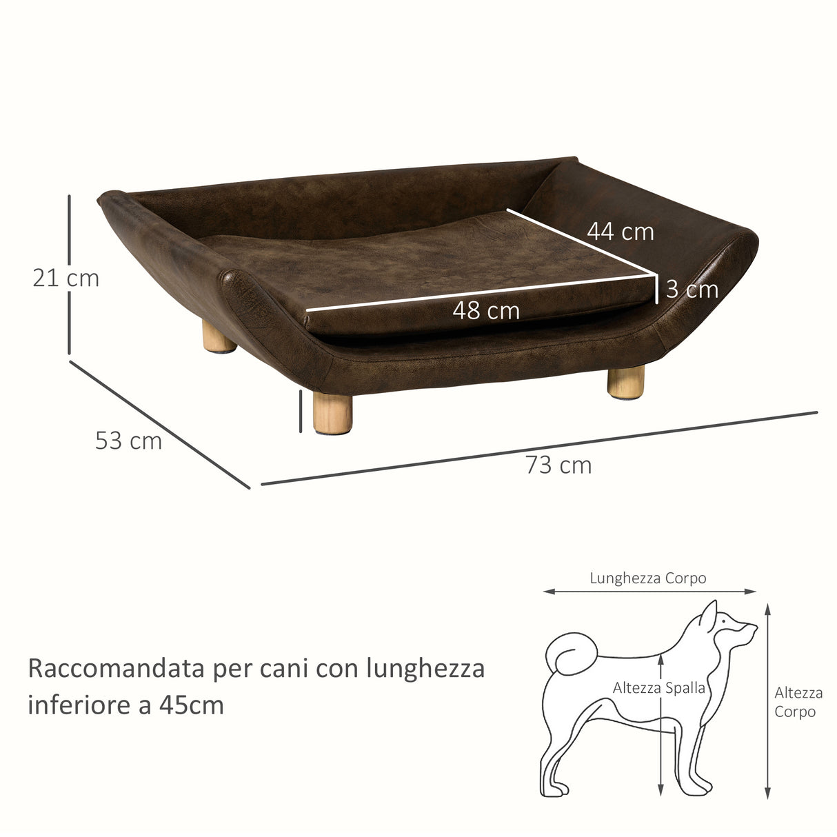 immagine-3-easycomfort-easycomfort-cuccia-per-gatti-e-cani-a-divanetto-imbottito-con-cuscino-per-animali-fino-10kg-73x53x21cm-marrone-scuro