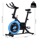 immagine-3-easycomfort-easycomfort-cyclette-da-camera-con-trasmissione-a-cinghia-cyclette-professionale-con-manubrio-e-sellino-regolabili-volano-6kg-schermo-lcd-fino-a-120kg-nero-e-azzurro-ean-8055776910253