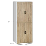 immagine-3-easycomfort-easycomfort-dispensa-cucina-in-legno-mdf-con-4-ripiani-regolabili-e-4-porte-80x40x182-cm