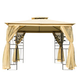 immagine-3-easycomfort-easycomfort-gazebo-da-giardino-3x3m-con-zanzariera-telaio-in-acciaio-e-doppio-tettuccio-beige-ean-8054111843065