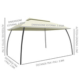 immagine-3-easycomfort-easycomfort-gazebo-da-giardino-4x3m-con-doppio-tettuccio-pareti-in-poliestere-e-struttura-in-acciaio-beige