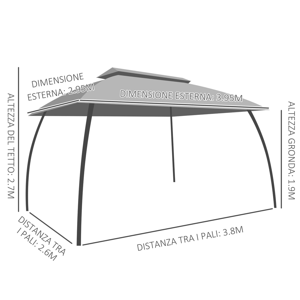 immagine-3-easycomfort-easycomfort-gazebo-da-giardino-4x3m-con-doppio-tettuccio-pareti-in-poliestere-e-struttura-in-acciaio-grigio