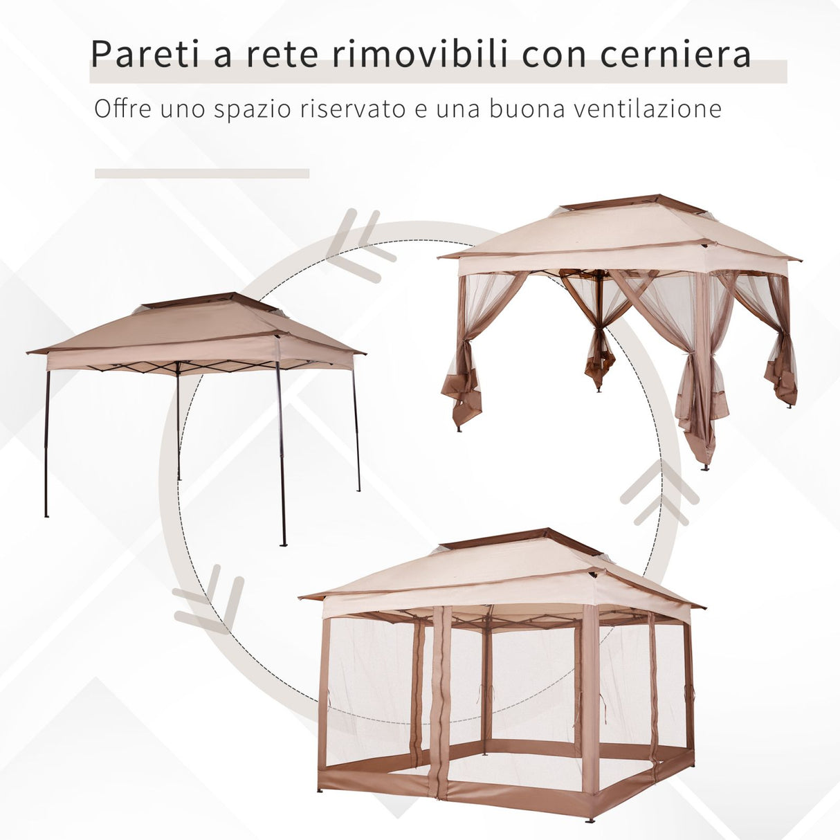 immagine-3-easycomfort-easycomfort-gazebo-doppio-tetto-impermeabile-con-zanzariere-marrone-3-25x3-25m-ean-8055776912325