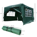 immagine-3-easycomfort-easycomfort-gazebo-impermeabile-con-pannelli-laterali-pieghevole-3x3m-verde-ean-8054144134048