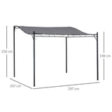 immagine-3-easycomfort-easycomfort-gazebo-pergola-3x3m-da-esterno-giardino-o-terrazzo-con-tenda-grigia-ean-8055776913544