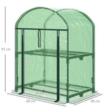 immagine-3-easycomfort-easycomfort-mini-serra-da-giardino-con-2-ripiani-in-metallo-e-copertura-in-pe-69x49x92cm-verde