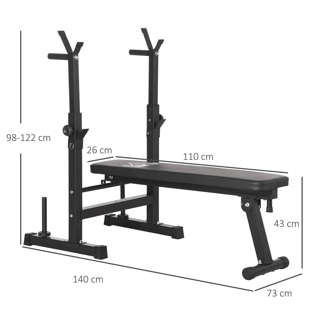 immagine-3-easycomfort-easycomfort-panca-pesi-pieghevole-con-8-altezze-regolabili-per-sollevamento-pesi-e-trazioni-in-acciaio-e-pu-140x73x98-122cm-nera