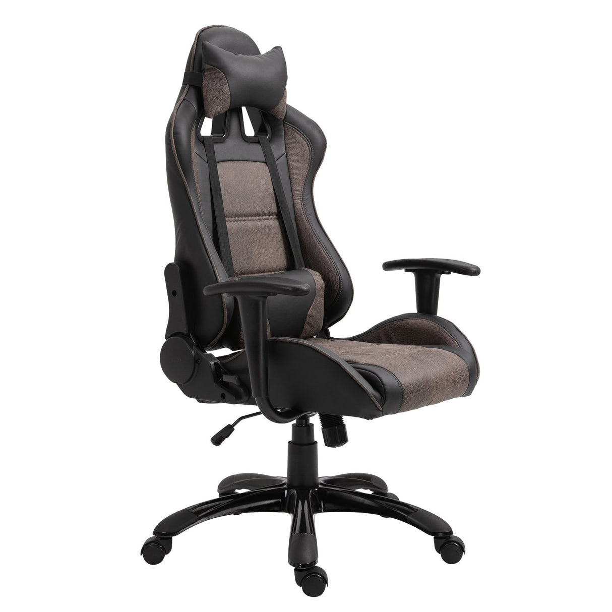 immagine-3-easycomfort-easycomfort-poltrona-da-gaming-e-ufficio-con-schienale-alto-ergonomico-marrone-e-nero-ean-8054144135403