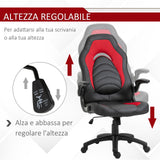 immagine-3-easycomfort-easycomfort-poltrona-gaming-da-ufficio-in-similpelle-rossa-con-braccioli-pieghevoli-altezza-e-schienale-regolabile-ean-8054144133645