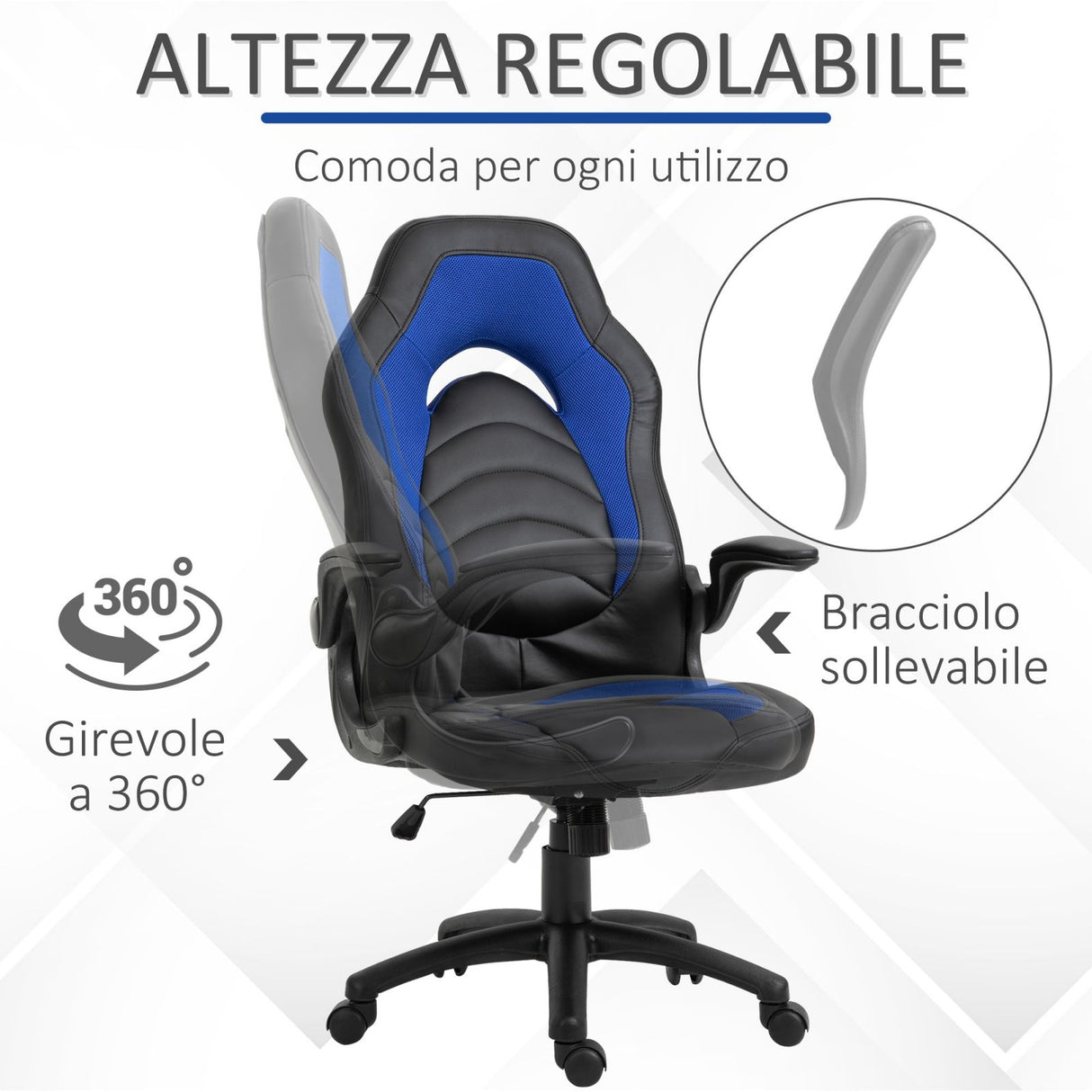 immagine-3-easycomfort-easycomfort-poltrona-gaming-o-ufficio-regolabile-in-similpelle-blu-con-braccioli-pieghevoli-ean-8054144133577