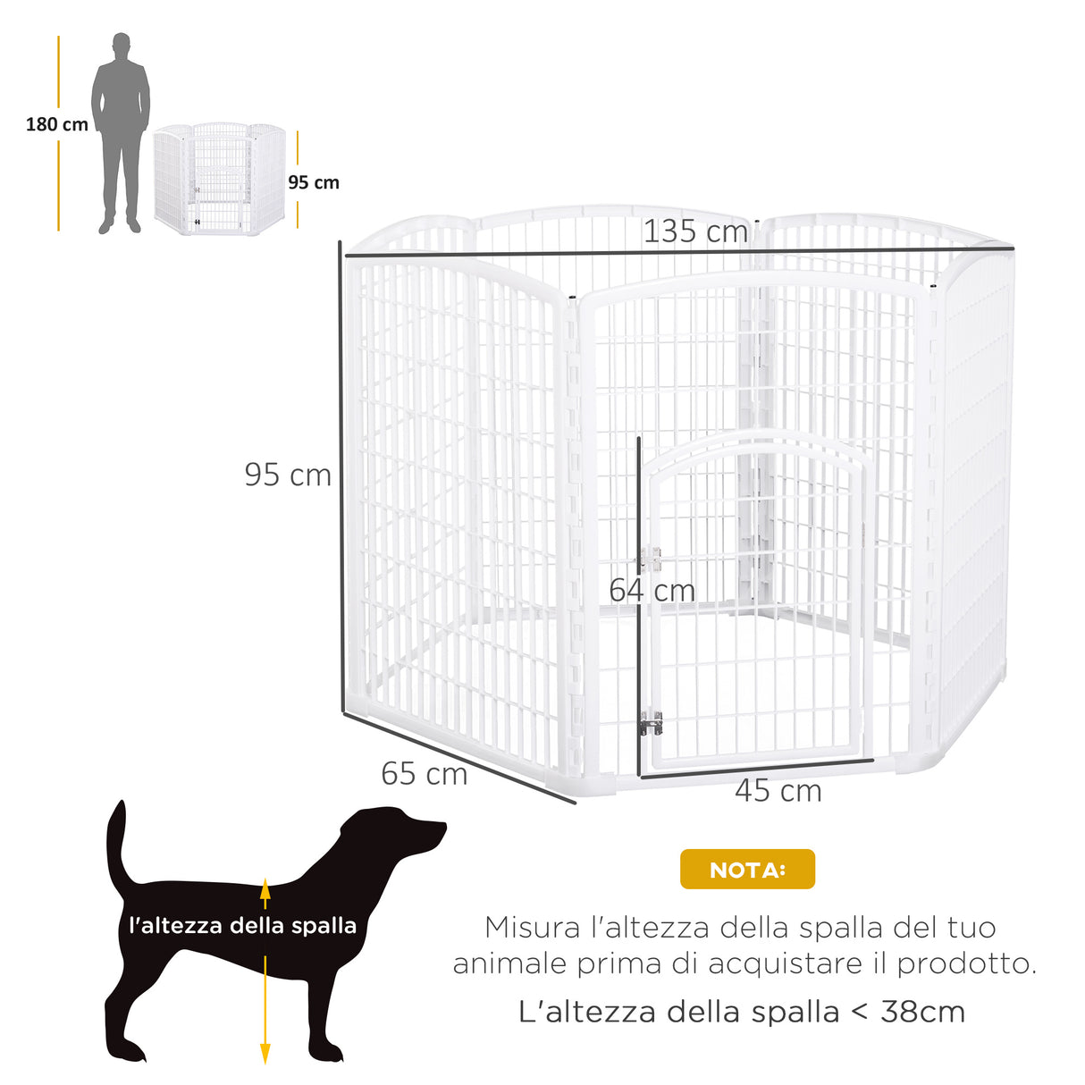 immagine-3-easycomfort-easycomfort-recinto-per-animali-domestici-animali-domestici-pp-135-x-95a-cm-bianco-ean-8055776912059