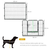 immagine-3-easycomfort-easycomfort-recinto-per-cani-e-animali-domestici-con-12-pannelli-modulabili-in-acciaio-e-2-ingressi-80x1-5x60cm-nero