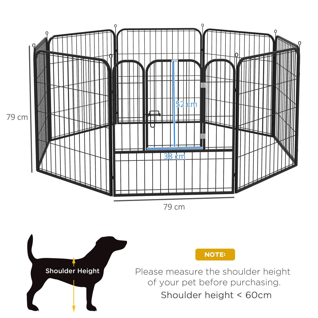 immagine-3-easycomfort-easycomfort-recinto-per-cani-e-per-cuccioli-recinto-modulare-per-cani-da-interno-ed-esterno-in-metallo-e-acciaio-8-pannelli-79x79cm