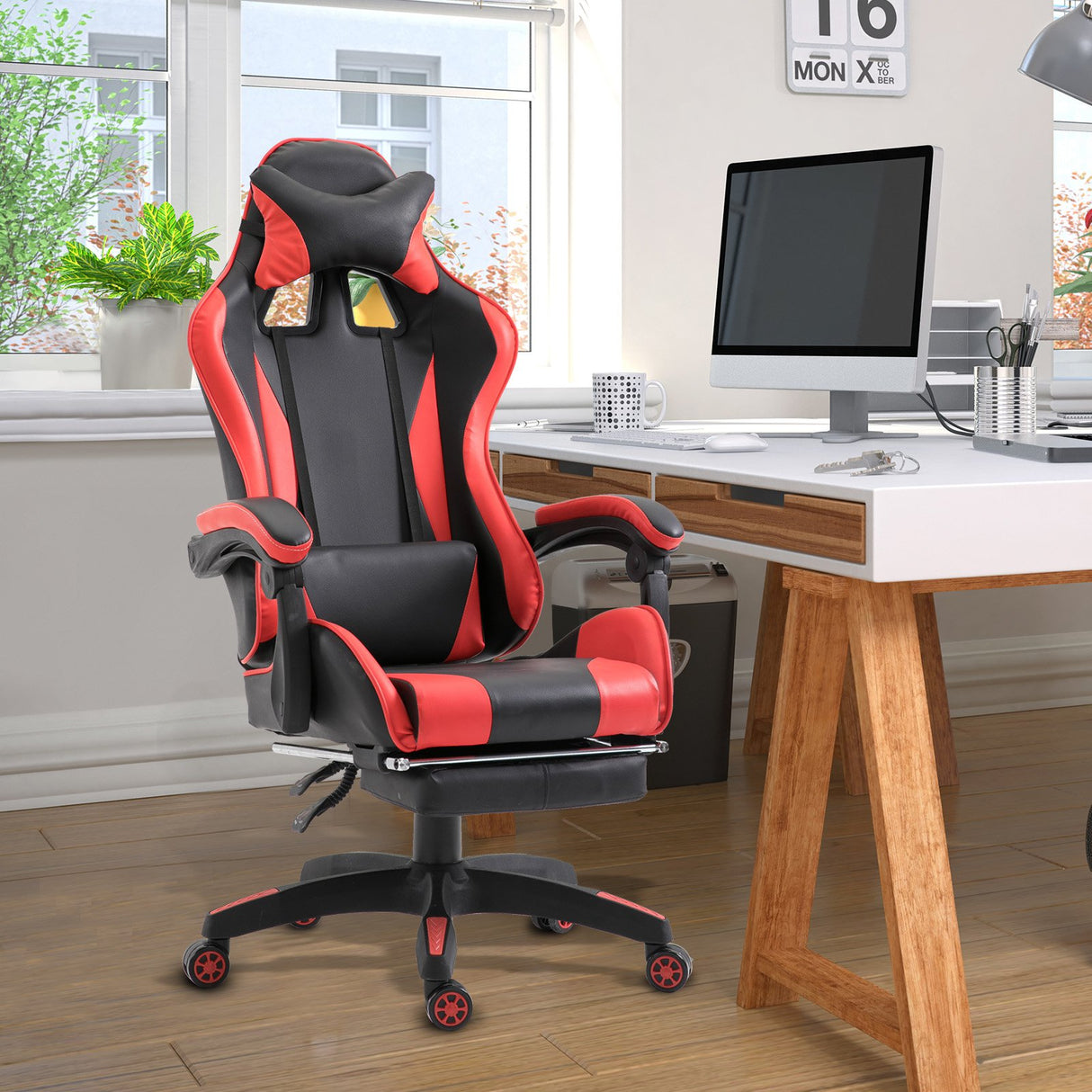 immagine-3-easycomfort-easycomfort-sedia-da-gaming-con-poggiapiedi-estendibile-poltrona-gaming-ergonomica-reclinabile-ecopelle-6660127-134cm-rosso-ean-8055776914237