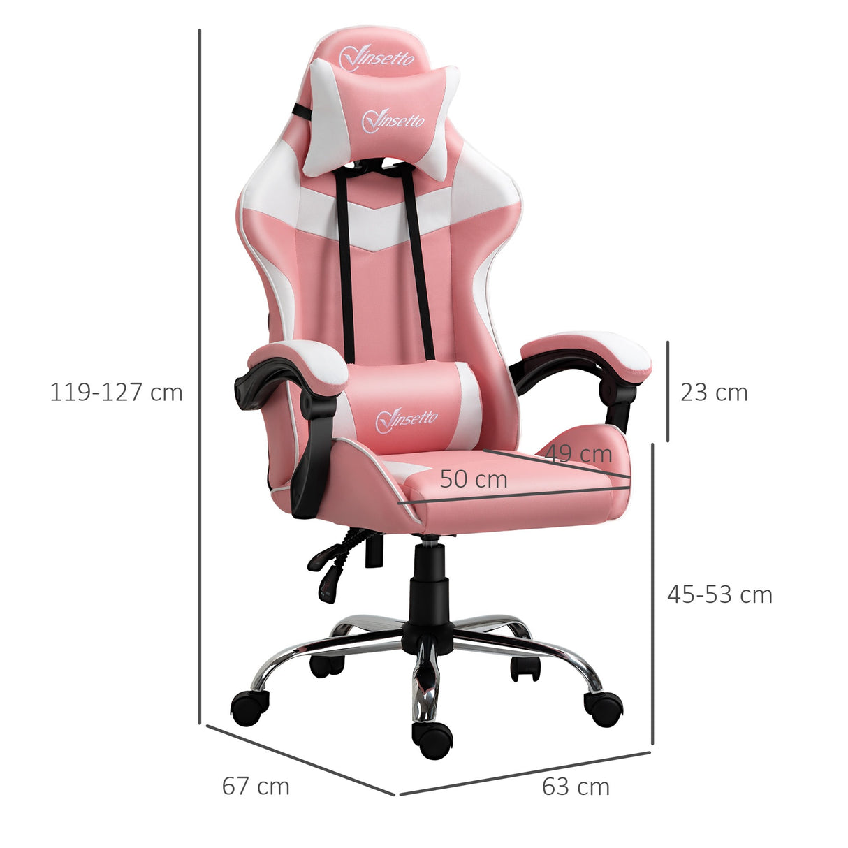 immagine-3-easycomfort-easycomfort-sedia-da-gaming-ergonomica-con-poggiatesta-altezza-regolabile-e-reclinabile-poltrona-girevole-con-ruote-63x67x119-127cm-rosa