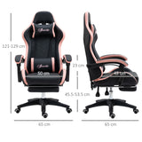 immagine-3-easycomfort-easycomfort-sedia-da-gaming-rosa-e-nero-con-altezza-regolabile-e-schienale-reclinabile-65x65x121-129-cm