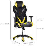 immagine-3-easycomfort-easycomfort-sedia-poltrona-gaming-ergonomica-e-girevole-con-altezza-regolabile-similpelle-e-rete-nero-giallo