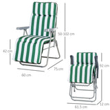 immagine-3-easycomfort-easycomfort-sedia-sdraio-da-spiaggia-da-2-pezzi-pieghevole-e-reclinabile-lettini-prendisole-da-giardino-con-cuscino-imbottito-verde-e-bianco-ean-8054144138640