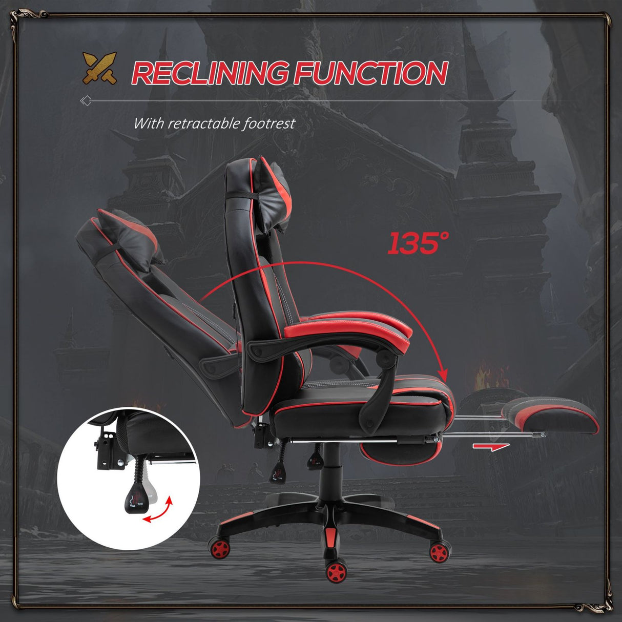 immagine-3-easycomfort-easycomfort-sedie-da-gaming-sedie-da-ufficio-ergonomiche-con-rotelle-in-ecopelle-rosso-e-nero-ean-8055776915906