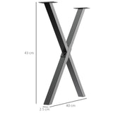 immagine-3-easycomfort-easycomfort-set-2-pezzi-gambe-per-tavolo-in-acciaio-a-x-piedi-per-tavolo-con-16-viti-incluse-gambe-preforate-con-4-fori-40x2-5x43cm-nero