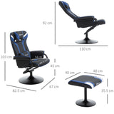 immagine-3-easycomfort-easycomfort-set-2-pezzi-poltrona-gaming-reclinabile-inclinabile-a-130-con-sgabello-poggiapiedi-nero-e-blu-scuro