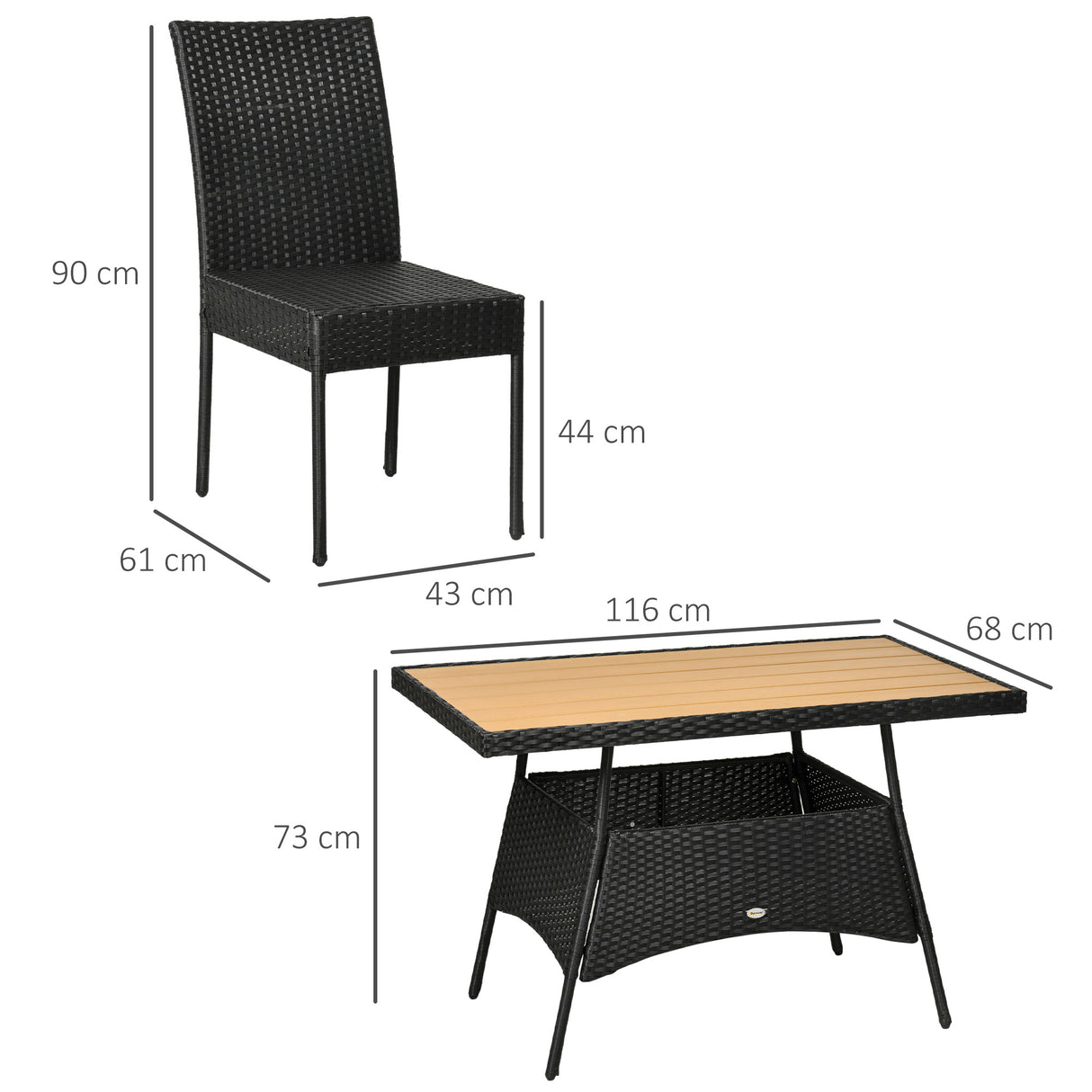 immagine-3-easycomfort-easycomfort-set-da-giardino-con-tavolo-e-4-sedie-da-esterno-in-acciaio-e-rattan-pe-nero