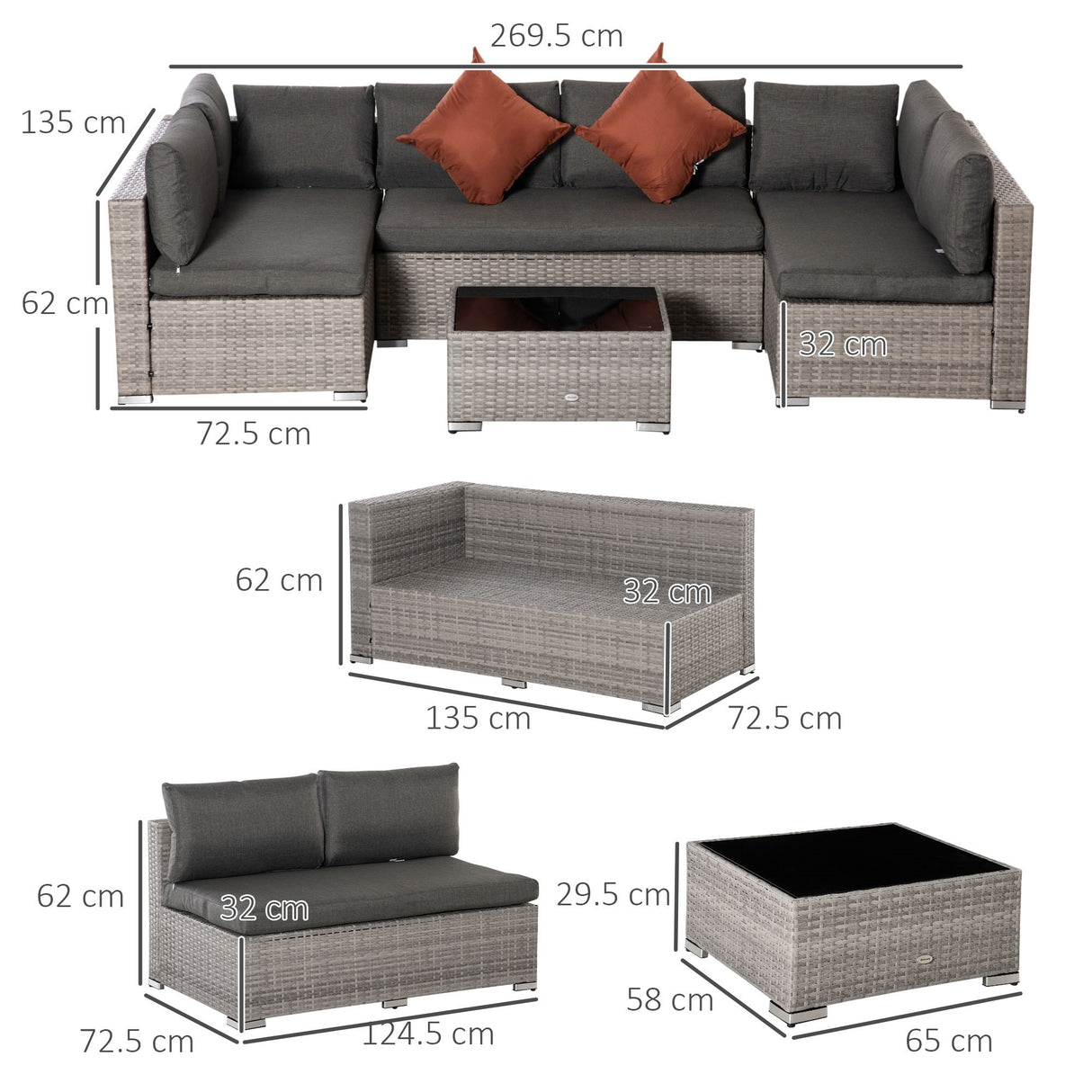 immagine-3-easycomfort-easycomfort-set-mobili-da-giardino-4-pezzi-in-rattan-pe-salotto-da-esterno-con-3-divani-e-1-tavolino-da-caffe-cuscini-rimovibili-e-lavabili-grigio