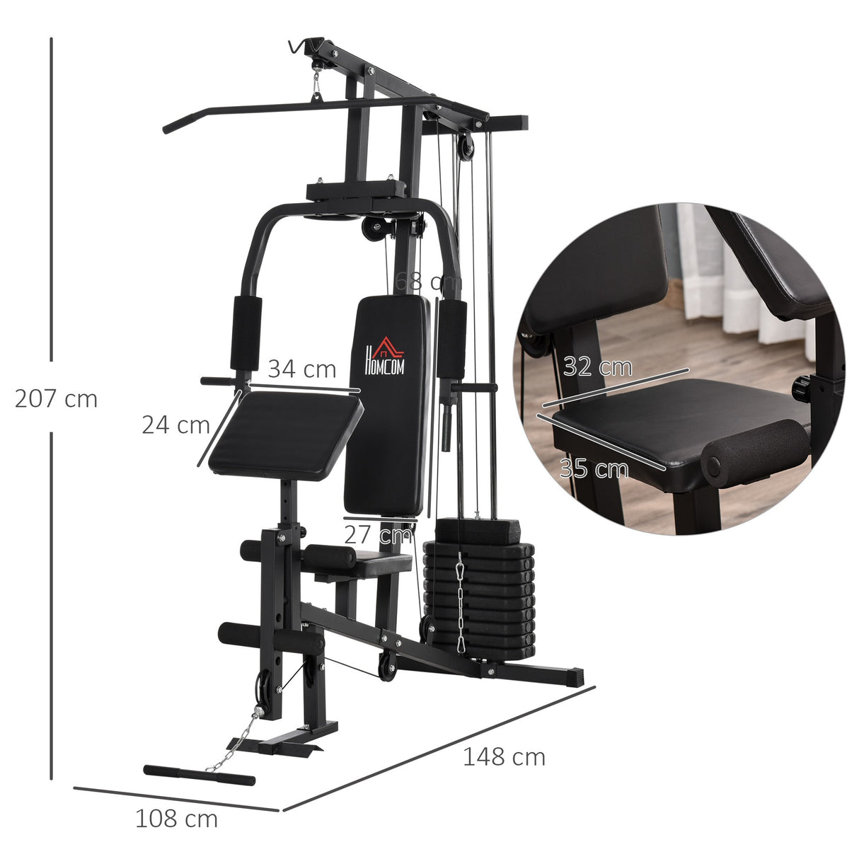 immagine-3-easycomfort-easycomfort-stazione-fitness-multifunzione-per-allenamento-a-casa-e-professionale-in-acciaio-148x108x207-cm-nero