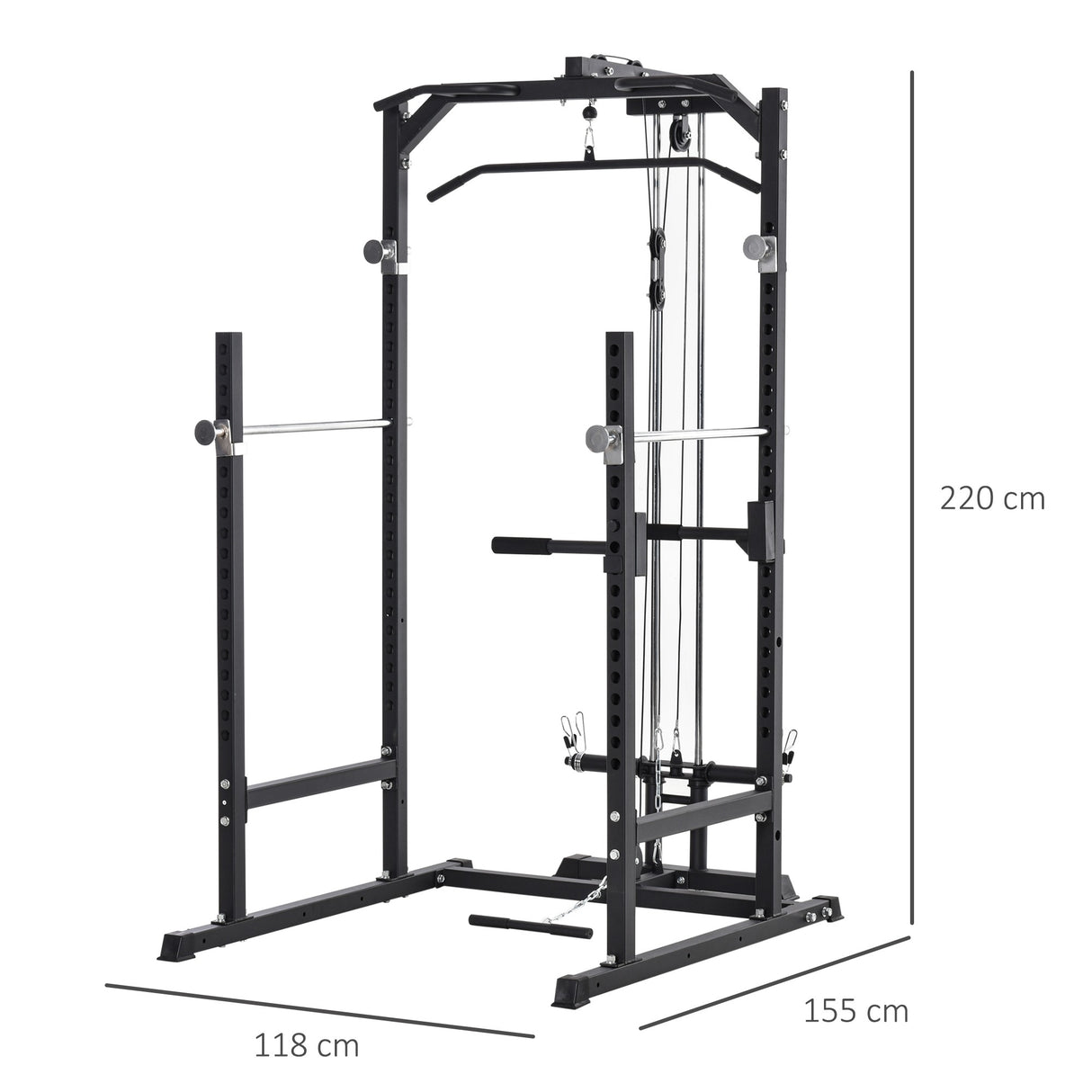 immagine-3-easycomfort-easycomfort-stazione-fitness-multifunzione-power-tower-per-palestra-in-casa-e-ufficio-155x118x220cm-nero