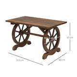 immagine-3-easycomfort-easycomfort-tavolo-da-giardino-stile-country-con-gambe-a-ruota-in-legno-di-abete-resistente-alle-intemperie-113x60x65cm