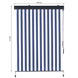 immagine-3-easycomfort-easycomfort-tenda-avvolgibile-a-rullo-impermeabile-funzionamento-manovella-bianco-e-blu-140-x-200-cm-ean-8054144137322