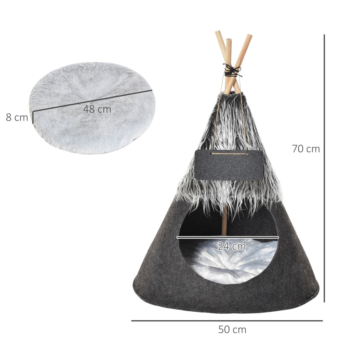 immagine-3-easycomfort-easycomfort-tenda-cuccia-per-cani-e-cani-piccoli-da-interno-teepee-grigio-50x70cm