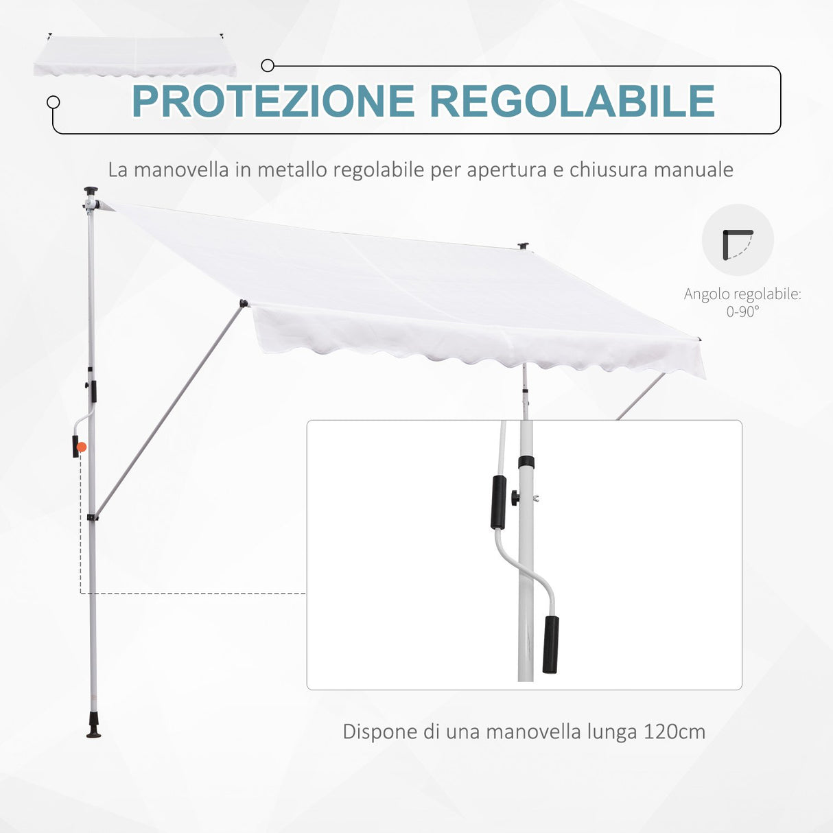 immagine-3-easycomfort-easycomfort-tenda-da-sole-a-bracci-3x1-5m-con-manovella-e-struttura-telescopica-bianco-ean-8054144133546