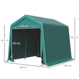 immagine-3-easycomfort-easycomfort-tendone-garage-per-auto-moto-e-attrezzi-in-metallo-e-tessuto-pe-240x200x202cm-verde