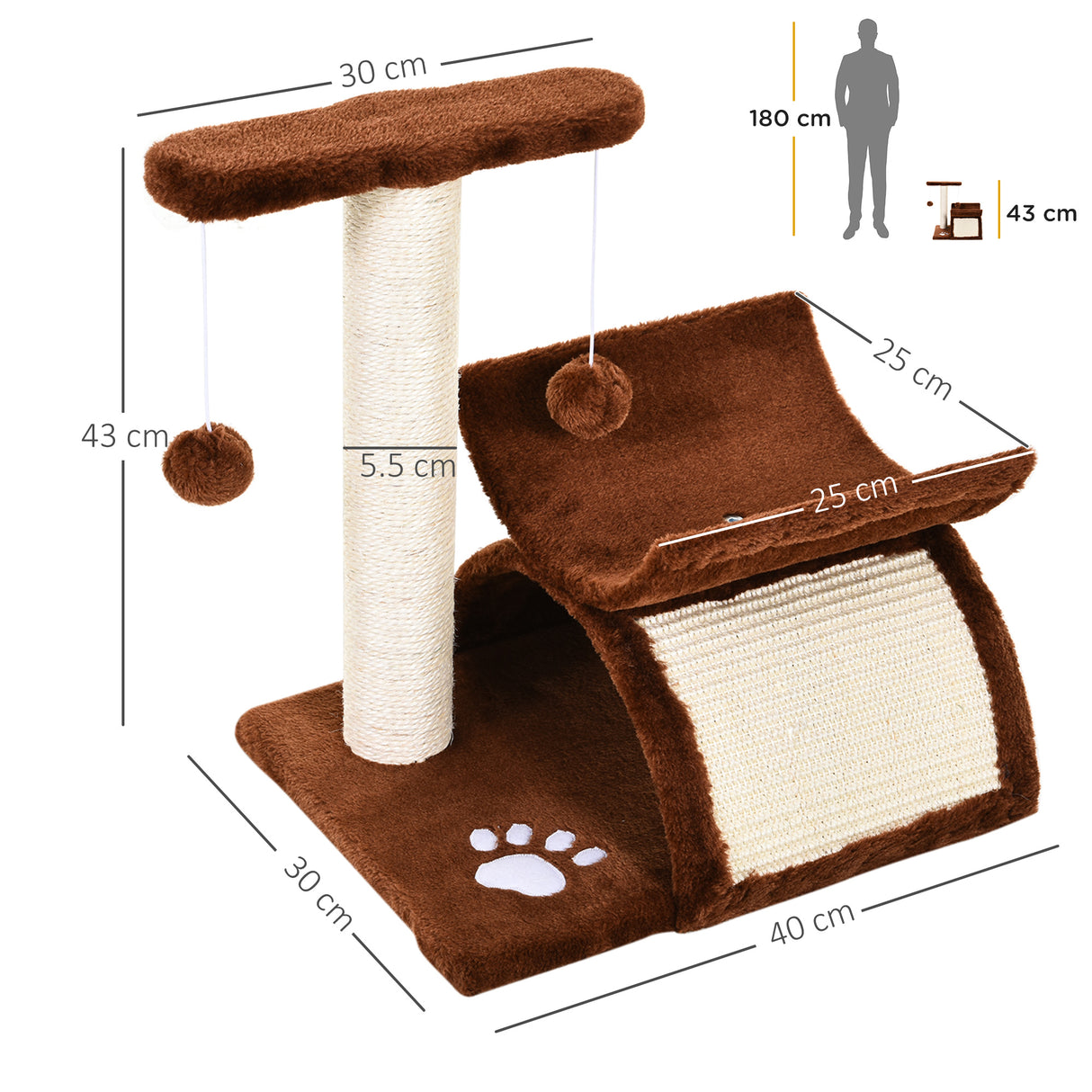 immagine-3-easycomfort-easycomfort-tiragraffi-gatto-albero-tira-graffi-gioco-giocattolo-per-gatti-con-cuccia-2-palline-appese-in-sisal-naturale-altezza-43cm-ean-8054111840224