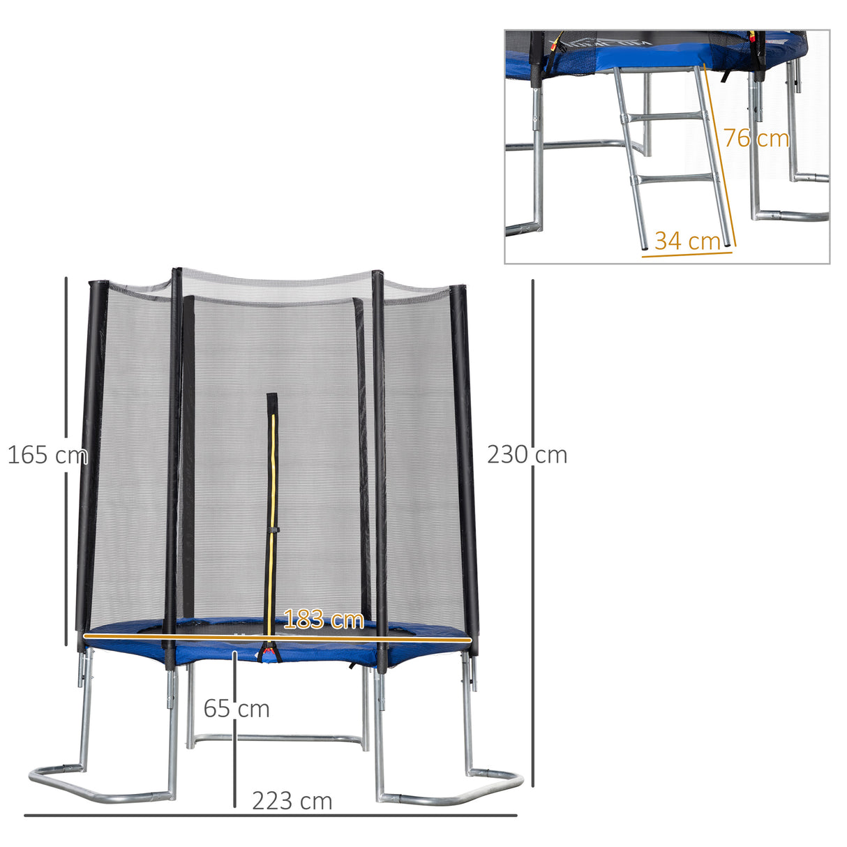 immagine-3-easycomfort-easycomfort-trampolino-elastico-per-adulti-con-rete-di-sicurezza-e-scala-uso-interno-ed-esterno-223x223x230cm-blu