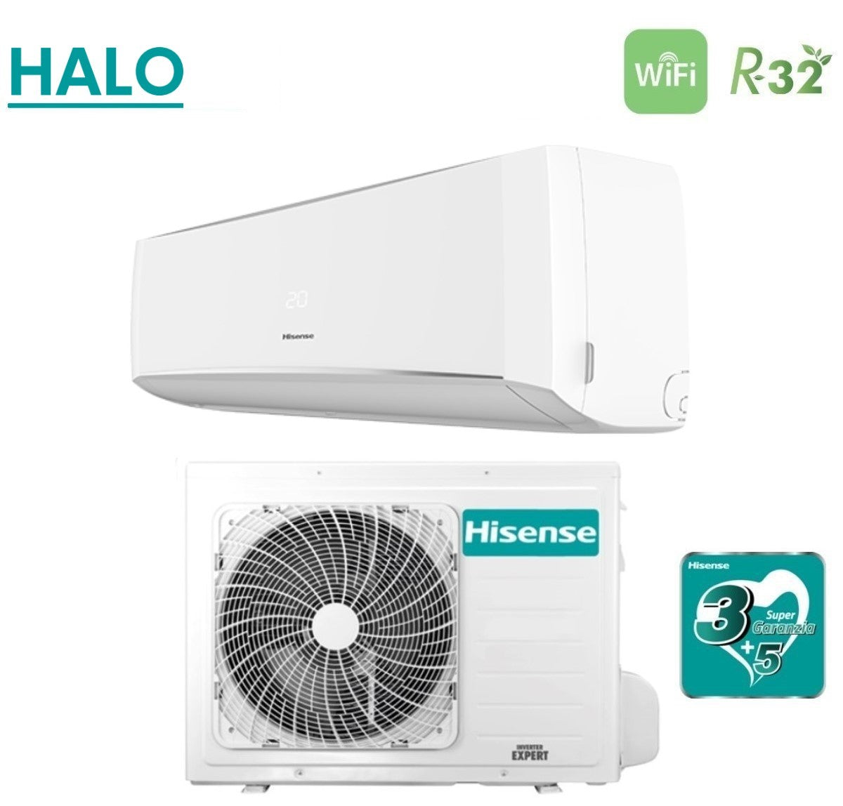 immagine-3-hisense-climatizzatore-condizionatore-hisense-inverter-serie-halo-12000-btu-cbyr1203g-r-32-wi-fi-optional-aa