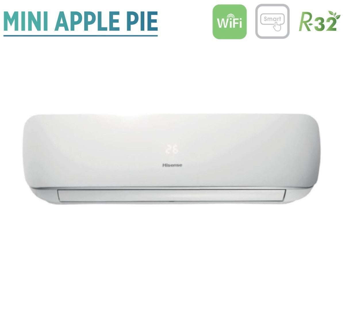 immagine-3-hisense-climatizzatore-condizionatore-hisense-inverter-serie-mini-apple-pie-12000-btu-tg35ve00g-cf35mr04w-r-32-wi-fi-integrato-classe-aa