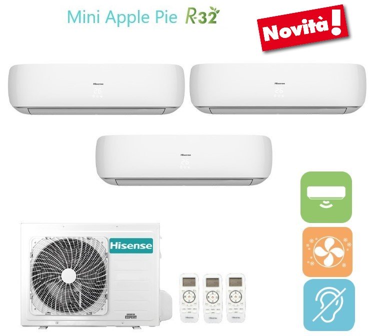 immagine-3-hisense-climatizzatore-condizionatore-hisense-trial-split-inverter-serie-mini-apple-pie-121212-con-3amw72u4rfa-r-32-wi-fi-optional-120001200012000-new